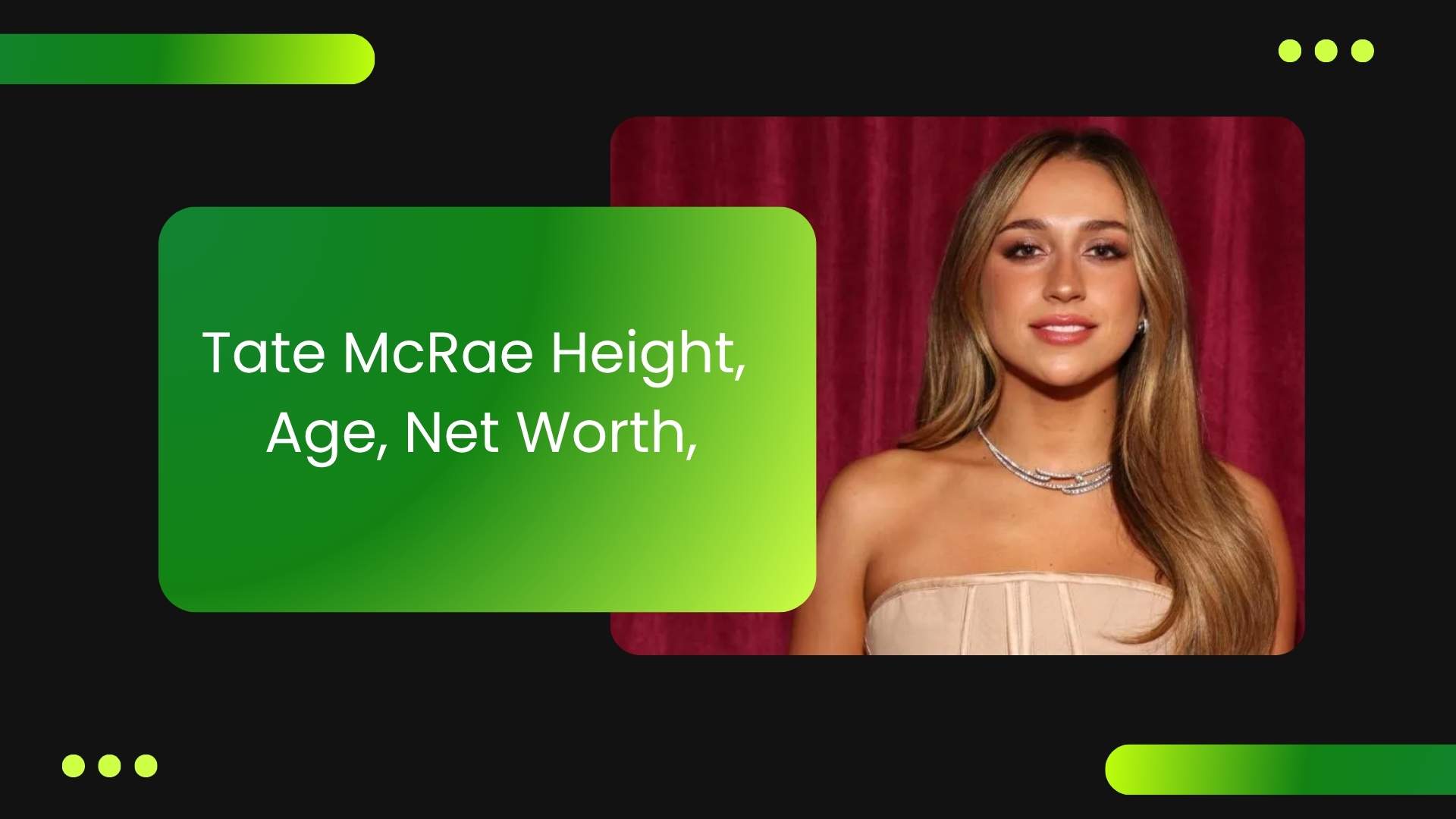 tate mcrae height